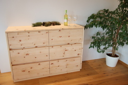 Sideboard aus massiver Zirbe